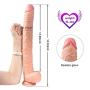 A23 XINKONGG 43cm/16.9in Female Silicone Tool Silicone-Dîldɔ Female Relaxing Massage Simulating The Penis is Lifelike