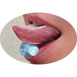 Hott Products Wet Dreams Tongue Star Pleasure Vibe with 10ml Liquor Lube Pillow, Blue, 2 Ounce