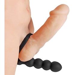 Frisky Double Fun Cock Ring with Double Penetration Vibe