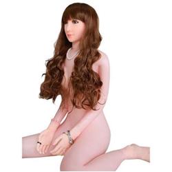 DXWMALE 160Cm Sitting Inflatable Sex Doll Lifelike 3D Face Eyes Lifelike Artificial Vagina Realistic Anus Sexy Breast Big Silicone Sex Doll