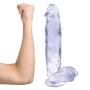 JSCRlove Realistic Ultra Soft-Ďîldɔ Women Soft Wand Massager, Jelly Massage with Suction Cup Women Underwear