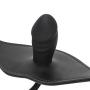 Scarlet Kitten Inflatable Dildo Gag Leather and Silicone for Women Men, Black