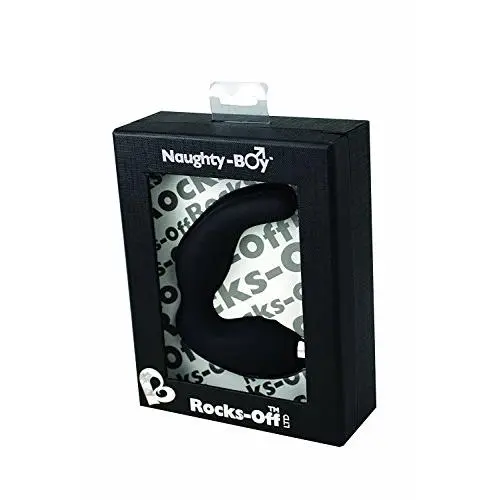 Rocks Off Naughty-boy Double P Spot Silicone Massager, Black