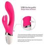 Health Sports Handheld Wireless Waterproof Wand Massager Skin Friendly Silicone USB Charging Design 5 Silent Vibration Mode Solution Muscle Pain