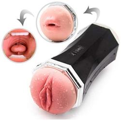 JXX1HG Lovely and Fascinating Male Automatic Pistòn Cup with 8 Strong Vibrate Suction Modes Dual Channel Intelligent Vocal Sùcking Oral Cup Sucking Endless Pleasure Toys for Men Hand Relax Body and M