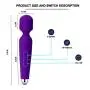 ZOYOL Personal Wand Massager, Cordless Wand Massager, Wireless Wand Massager Waterproof, Wireless Handheld Full Body Wand Massager with 50 Powerful Patterns for Back Neck Shoulder Legs Massage, Purple ZOYOL Personal Wand Massager, Cordless Wand Massager, Wireless Wand Massager Waterproof, Wireless Handheld Full Body Wand Massager with 50 Powerful Patterns for Back Neck Shoulder Legs Massage, Purple