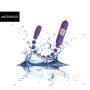 Pure Love Flexible Vibrating Anal Beads with 7 Functions, Purple Color, Adult Sex Toy