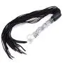 Romi Fetish Leather Whip with Glass Pleasure Wand with Ball Tip - Sex Toy for SM or Anal Sex/Masturbation Romi Fetish Leather Whip with Glass Pleasure Wand with Ball Tip - Sex Toy for SM or Anal Sex/Masturbation
