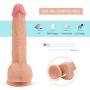 Vibrating Realistic Dildo Vibrator with 360° Rotation and Thrusting, Adorime Silicone G-Spot Dildos with Strong Suction Cup and Wireless Remote Control - Rechargeable Waterproof Sex Toys for Women