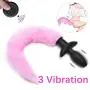 Vibrating Anal Plug Feelingirl Vibrator Prostate Massager BDSM Sex Toy with Automatically Shaking Tail Prostate Stimulator Submissive Role Play Wireless Remote Adult Toy