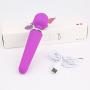 Massager 10x Powerful Extreme Power Multi-Speed Cordless USB Rechargeable Waterproof Handheld Body (Purple)