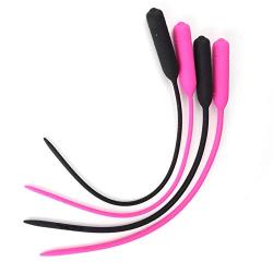 OUYAWEI Electric Stimulation Urethral Sound Penis Sex Toys Electric Shock Accessories Urethra Plug Stimulator Pink 7.5cm