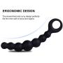 UTIMI Butt Plug Silicone Anal Beads Anal Sex Toys with Safe Pull Ring, 7.5"