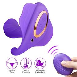 Exercise Massager with Heating with 7 Modes Speed, Whisper Quiet, Waterproof, Handheld, Cordless for Neck Shoulder Back Body Massage, Sports Recovery & Muscle Aches - Purple Mini