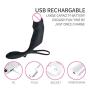 JunRP Vibrating Finger Sleeve G Point Stimulation Charging Silicone Waterproof Massage Toys-A03