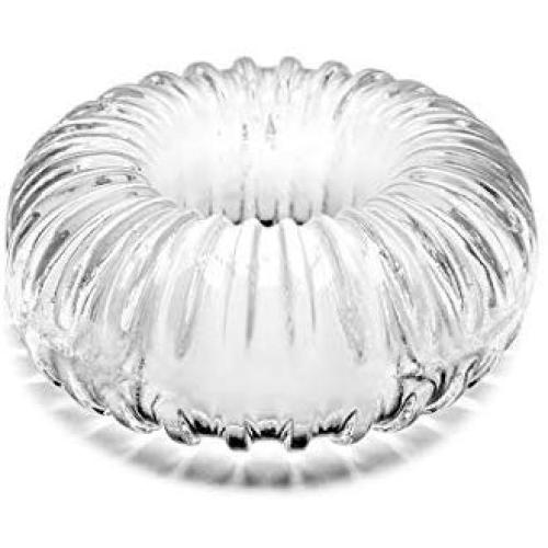 Perfect Fit Ribbed Ring, Ice Clear