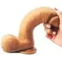 2018 New FAAK FDA Approved Dildo Super Realistic 8.4 Inch Dual Layer Liquid Silicone Bendable Penis with Suction Cup Premium Cock Anal Sex Toys Games for Masturbation Lifelike Sex Toy