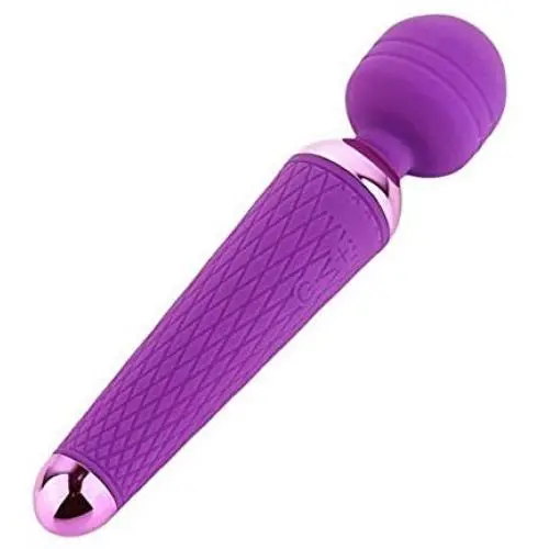 XIKEZAN 10 Speed Powerful Vibrator Electric Wand Massager Adult Sex Toys + Free VWTECH Lubricant ( Pink )