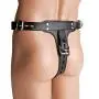 Strict Leather Premium Locking Leather Cock Ring and Butt Plug Harness Strict Leather Premium Locking Leather Cock Ring and Butt Plug Harness