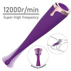 G-Spot Vibrator, Enlove, Clitoral Nipple Vagina Silicone Vibrator with 10 Rotating Vibration Modes, Waterproof Adult Sex Toys for Women Female Ejaculation and Couples Play, Purple