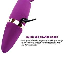 Magic Waterproof Wand Massager: Cordless Electric Massager - Handheld Massager with all Silicone Head - 10 Vibe Mode Personal Massager - USB Charged Massager Cordless for Women and Men