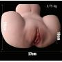 Zeezm Lovely and Exercise 3D Lifelike Artificial Toys for Male with 2 Entries Cup Soft Silicone, Realistic Soft Silicone Dolls Lightweight