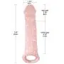 Penis Condom Extender with Cock Ring, James Love Soft Penis Enlarger Sleeve Sexual Delay Ejaculation Erection Enhancing Improve Endurance Bigger Harder Longer Stronger Penis Sex Toy for Men Penis Condom Extender with Cock Ring, James Love Soft Penis Enlarger Sleeve Sexual Delay Ejaculation Erection Enhancing Improve Endurance Bigger Harder Longer Stronger Penis Sex Toy for Men
