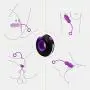 Odeco USB Rechargeable Wireless Remote Control Vibrating Silicone Bullet Egg LED Light 7-Frequency Pleasure Adult Sex Toys Vibe for Women or Couples (Purple+Black) Odeco USB Rechargeable Wireless Remote Control Vibrating Silicone Bullet Egg LED Light 7-Frequency Pleasure Adult Sex Toys Vibe for Women or Couples (Purple+Black)