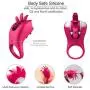 Tongue Ring Soft Silicon Vibrating Clock Ring Delay Lasting Enhance Lock Fine Rings for Men Time Delay Exercise