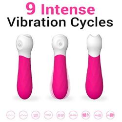 Wand vibrators | Smooth design | 9 Speed Patterns | Waterproof design | USB Rechargeable | Cordless | Medical-grade Silicone | For Men and Women