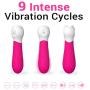 Wand vibrators | Smooth design | 9 Speed Patterns | Waterproof design | USB Rechargeable | Cordless | Medical-grade Silicone | For Men and Women