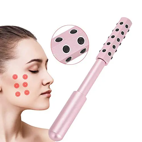 Slimming Massage, Face Roller Massage Stick, Germanium Particles Face Massage Roller Skin Tightening Wrinkle Bar Anti Wrinkle Energy Beauty Bar Stick for Skin Relief Massager (Pink) Slimming Massage, Face Roller Massage Stick, Germanium Particles Face Massage Roller Skin Tightening Wrinkle Bar Anti Wrinkle Energy Beauty Bar Stick for Skin Relief Massager (Pink)
