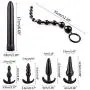 CONtenct 7PCS Vibritor Anul Plug Adult Six Toys Kit Band Slave Toy Games for Couple s CONtenct 7PCS Vibritor Anul Plug Adult Six Toys Kit Band Slave Toy Games for Couple s