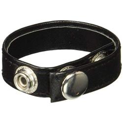 California Exotics Leather 3 Snap Ring