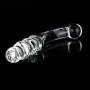 Huge Big Size Double Head Ultra Smooth Crystal Glass Stick Ridged Spiral Designed for Women Men Huge Big Size Double Head Ultra Smooth Crystal Glass Stick Ridged Spiral Designed for Women Men