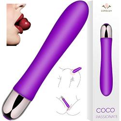 Waterproof Rechargeable g-spot Vibrator for Women - Ultra Soft Bendable Silicone Adult Dildo Sex Toys - Offers Unique Vibration Patterns Massage for Clitoris Vagina