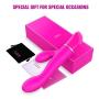 G-Spot Rabbit Vibrator with Lifelike Texture for Women Clitoris Stimulation | Lyps Holly - Waterproof Silicone Dildo Clit Dual Action Stimulator with 10 Powerful and Silent Vibration Patterns