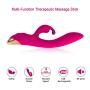 Portable Cordless Wand Massager, 9 Custom Vibration Mode, USB Rechargeable, Waterproof Design for Each Part Enjoyment. (Pink)