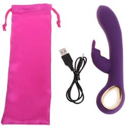Moafh Personal Wand Massager: Rábbitt -Waterproof -Handheld -Rechargeable -Powerful Multi Speed -Whisper Quiet -Cordless -Large -Travel Friendly Purple
