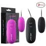 Sexy Slave Wired Remote Control 12-Frequency Bullet Vibrators - Waterproof Vibrating Love Egg (Pack of 2, Black and Purple)