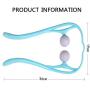 Office Neck Massager,Pressure Point Massager,Home Manual Neck and Shoulder Finger Pressure deep Tissue Trigger Point Manual self Muscle Massage (Blue)