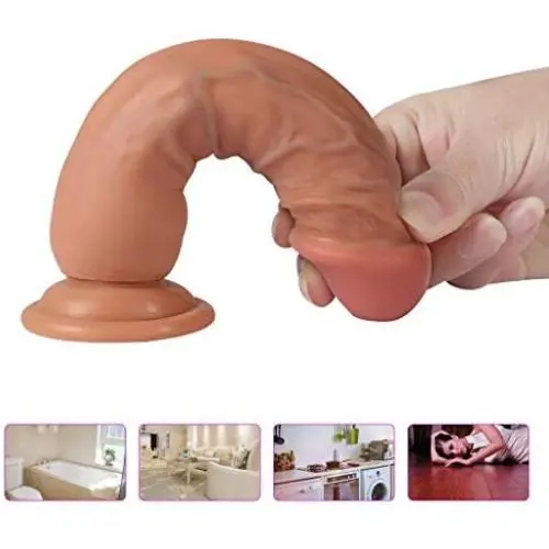 HYLHYL3-F Super Soft Ergonomic Design Stick Hands-Free Suction Cup Women Waterproof Toy PVC Material (7.28inch) HYLHYL3-F Super Soft Ergonomic Design Stick Hands-Free Suction Cup Women Waterproof Toy PVC Material (7.28inch)