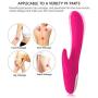 Handheld Wireless Wand Massager 30 Speeds To Relieve Muscle Pressure - USB Charging is More Portable and Safer(Rose Red)