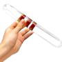 Female Masturbation Huge Faux Crystal Glass Butt Plug Dildo Rod Massage Stick - 4 cm