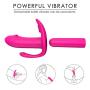 Remote Control Invisible Wearable G-Sport Vibrantor Silicone Waterproof Magnetic USB Rechargeable Powerful Butterfly-Massage for Women Couples(Hot Pink)