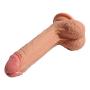 Double-layered Dildo Realistic Liquid Silicone Penis With Strong Suction Cup, 7 Inch