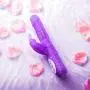 G Spot Rotating Bunny Vibrator with 3 Speeds 7 Vibration Modes for Women, PALOQUETH Waterproof Rotating Rabbit Clitoris Personal Vibrator with Independent Dual Motors for Intense Stimulation