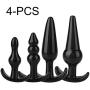 EDYellow 4Pcs Comfortable Silicone Trainer Set Massager for Men and Women(Black)