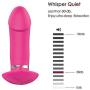 Wearable Invisible Vibrating P-āNtíEs, Wireless Remote Control Charging Waterproof 10 Frequency Massager Compact Personal Massager -Red by ALBK