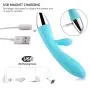 Wireless Handheld Massage Equipment - 10-Speed ​​Pulse Mode - Smooth Muscle Soreness and Sports Restore (Mini Blue)